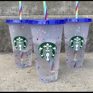 Starbucks confetti cups